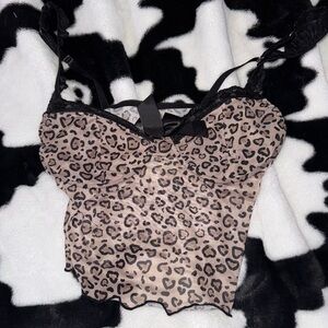 Leopard Print Lace Camisole